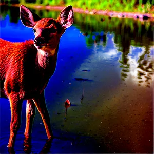 Doe By The Lake PNG Wst