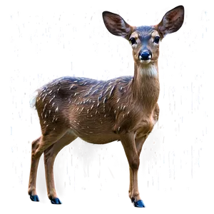 Doe In Rainy Weather PNG 06292024