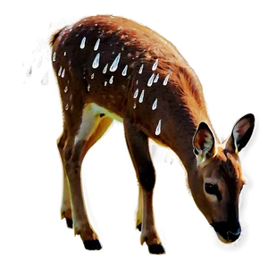 Doe In Rainy Weather PNG Msy