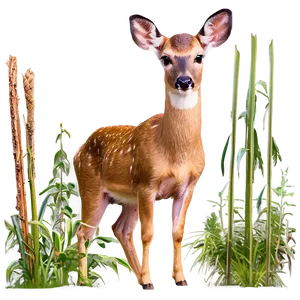 Doe In Wildlife Sanctuary PNG Ehp71 PNG