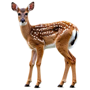 Doe With Newborn Fawn PNG Iig