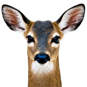 Doe With Reflective Eyes PNG 06292024