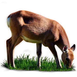 Doe With Vibrant Background PNG Uvl