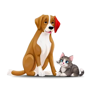 Dog And Cat Friends Png 86 PNG image