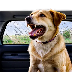 Dog Barking In Car PNG Xpf8