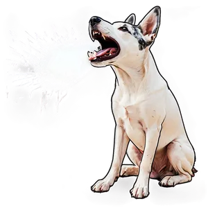Dog Barking In Snow PNG Alv