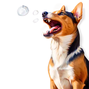 Dog Barking Loudly Png 06272024 PNG image