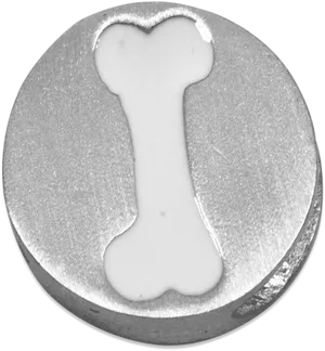 Dog Bone Embossed Metal Token