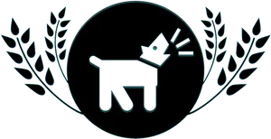 Dog Bone Logo Design PNG image