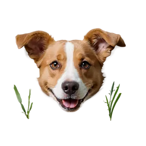Dog Face Winking Eye PNG Ghw