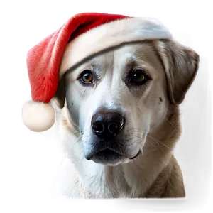 Dog Face With Santa Hat PNG 06212024
