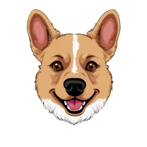 Dog Head Caricature PNG Kqc