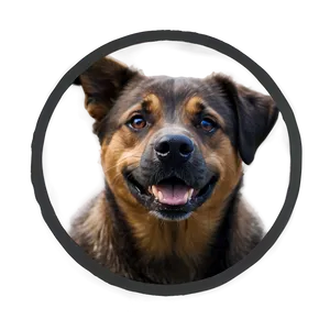 Dog Head In Circle PNG 5 PNG