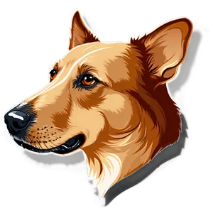Dog Head Silhouette Clipart PNG Qaq PNG