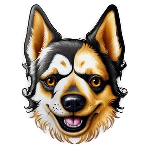 Dog Head Tattoo Design PNG Kco29 PNG