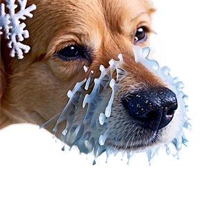 Dog Nose With Snowflakes PNG 18