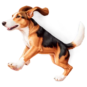 Dog Running A PNG image