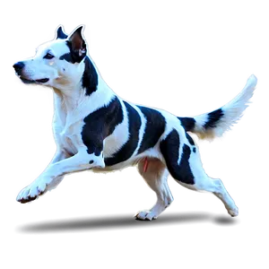Dog Running In Wind PNG 06132024