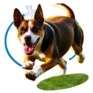 Dog Running With Ball Png Hrs74 PNG image