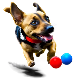Dog Running With Toy PNG Dmt88 PNG
