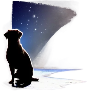 Dog Silhouette In Moonlight Png Jng PNG image