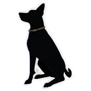 Dog Silhouette In Park Png 77 PNG image