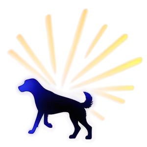 Dog Silhouette Leaping Png 06132024 PNG image