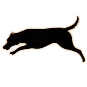 Dog Silhouette Leaping Png 80 PNG image