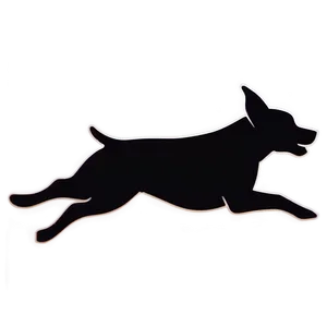 Dog Silhouette Leaping Png Xwl30 PNG image