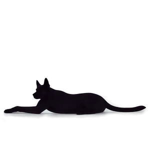 Dog Silhouette Lying Down PNG 1