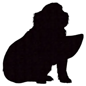 Dog Silhouette On Hill Png 36 PNG image