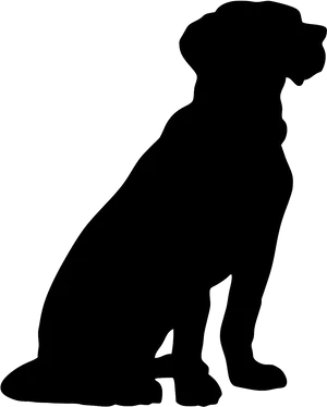 Dog Silhouette Profile PNG image