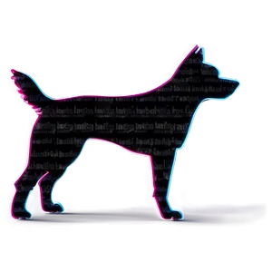 Dog Silhouette With Tail Wagging Png 6 PNG image