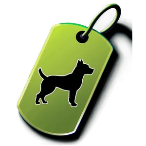 Dog Tag Silhouette Png 06122024 PNG image