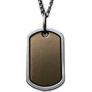 Dog Tag With Chain Png 1 PNG image