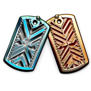 Dog Tag With Geometric Patterns PNG 92 PNG