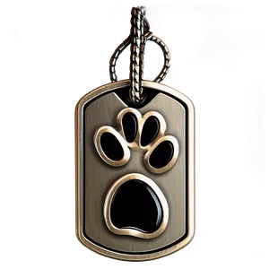 Dog Tag With Paw Print PNG Bsd PNG