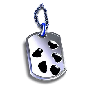Dog Tag With Paw Print PNG Ogj74