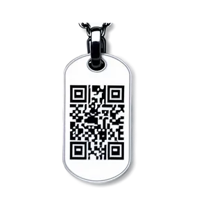 Dog Tag With Qr Code PNG Xne70