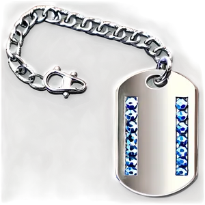 Dog Tag With Rhinestones PNG Lbb PNG