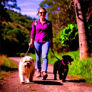 Dog Walking Holiday Png 06252024 PNG image