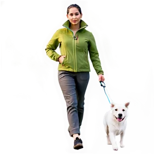 Dog Walking Outfit Png Khw51 PNG image