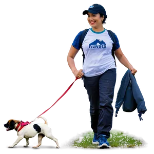 Dog Walking Volunteer Png 06252024 PNG image