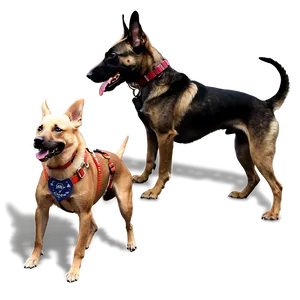 Dogs In Action PNG 19