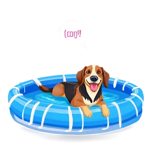 Dogs In Pools PNG 05242024