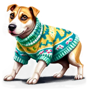 Dogs In Sweaters PNG 05242024