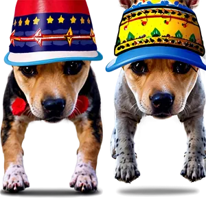 Dogs With Hats PNG Vib59