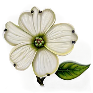 Dogwood Flower Tattoo Design PNG 88