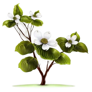 Dogwood Landscape Artwork PNG Hob PNG