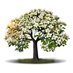 Dogwood Tree At Sunset PNG 17